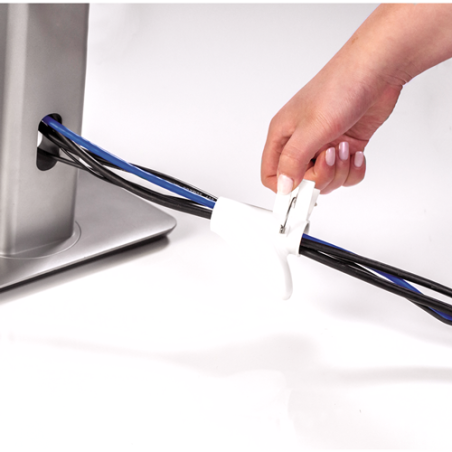 3287-Fellowes CableZip Piso Tubo flexible para proteccion de cables Blanco 1 pieza(s)