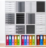 33046-MODULO ARCHISYSTEM DE 6 CAJONES 356X316X362 MM GRAFITO ARCHIVO 2000 8206C GF