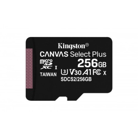 3314-Kingston Technology Canvas Select Plus memoria flash 256 GB MicroSDXC Clase 10 UHS-I