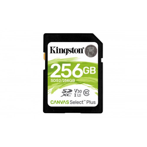 3324-Kingston Technology Canvas Select Plus memoria flash 256 GB SDXC Clase 10 UHS-I