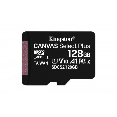 3332-Kingston Technology Canvas Select Plus memoria flash 128 GB MicroSDXC Clase 10 UHS-I