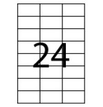 33342-CAJA 100 HOJAS ETIQUETAS ADHESIVAS ILC BLANCA 70X37 FABRISA 15305