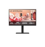33402-MONITOR LG, 27 PULGADAS, 27BA75QB-B.AEU, 68,6 CM, 2560 X 1440 PIXELES, WIDE QUAD HD, LED, 5 MS, NEGRO
