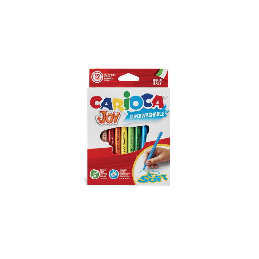 3341-CAJA 12 ROTULADORES COLORES JOY CARIOCA 40614