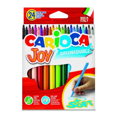 3342-CAJA 24 ROTULADORES COLORES JOY CARIOCA 40615