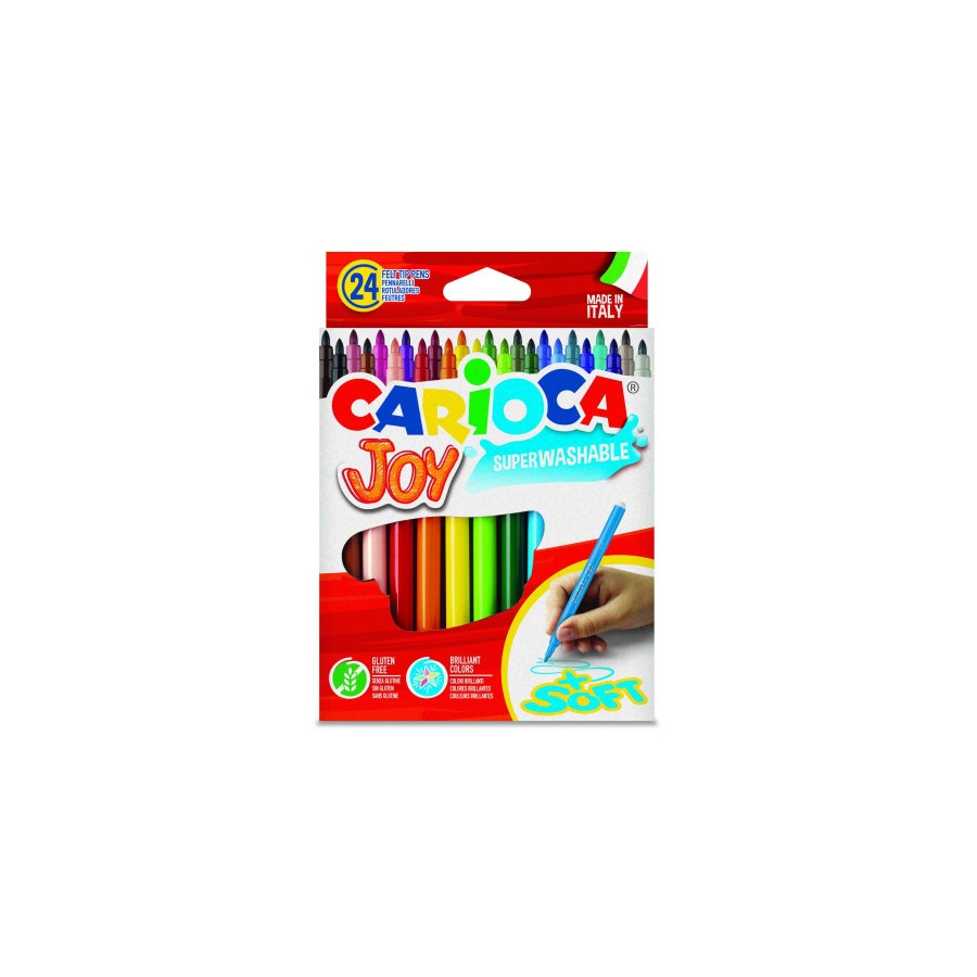 3342-CAJA 24 ROTULADORES COLORES JOY CARIOCA 40615