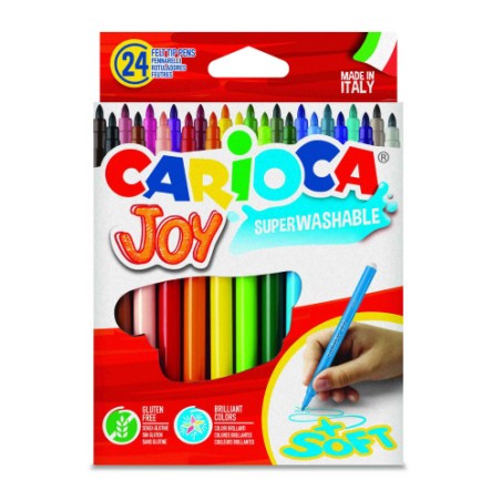 3342-CAJA 24 ROTULADORES COLORES JOY CARIOCA 40615