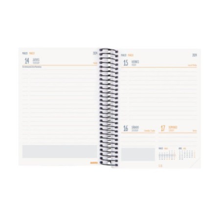 33425-AGENDA 16 MESES SEPTIEMBRE 2025-DICIEMBRE 2026 TEMPUS 4o 155X212 SEMANA VISTA VERTICAL AZUL+ FINOCAM 626600426