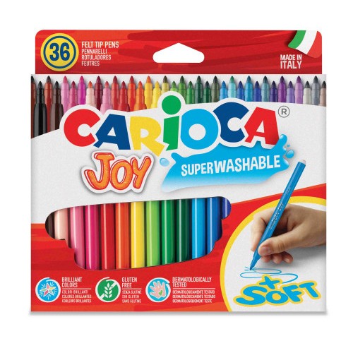 3343-CAJA 36 ROTULADORES COLORES JOY CARIOCA 40616