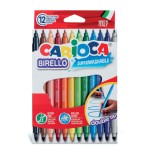 3344-CAJA 12 ROTULADORES COLORES DOBLE PUNTA BIRELLO CARIOCA 41457