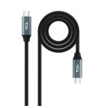 33475-Nanocable Cable USB 3.2 Gen2x2 20Gbps 5A/100W 4K/60Hz USB-C/M-USB-C/M, 2 m
