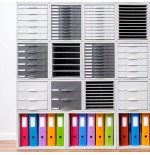 33492-MODULO ARCHISYSTEM DE 11 CAJONES 356X316X362 MM GRIS ARCHIVO 2000 8211C GS