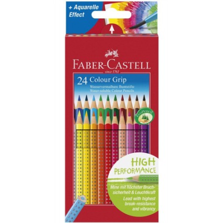 3367-ESTUCHE 24 LAPICES COLOR GRIP FABER CASTELL 112424