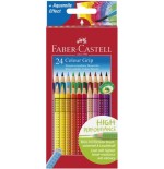 3367-ESTUCHE 24 LAPICES COLOR GRIP FABER CASTELL 112424