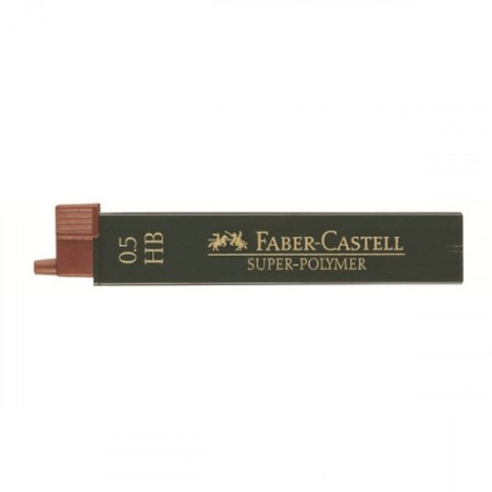3376-ESTUCHE 12 MINAS 0.5MM SUPER POLIMERAS HB FABER CASTELL 120500