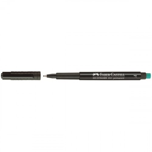 3393-MARCADOR PERMANENTE MULTIMARK PUNTA FINA NEGRO FABER CASTELL 151399