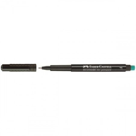 3393-MARCADOR PERMANENTE MULTIMARK PUNTA FINA NEGRO FABER CASTELL 151399