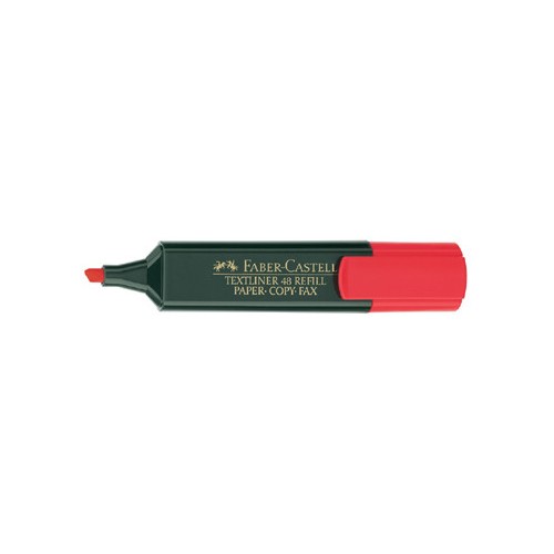 3395-MARCADOR FLUOR TEXTLINER ROJO FABER CASTELL 154821