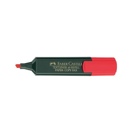 3395-MARCADOR FLUOR TEXTLINER ROJO FABER CASTELL 154821