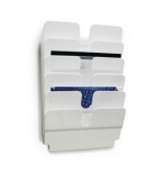 3407-DISPENSADOR PARED FLEXIPLUS 6 COMPARTIMENTOS A4 HORIZONZAL BLANCO DURABLE 1700014011