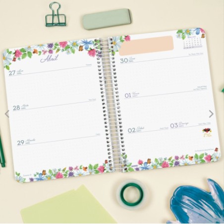 34210-AGENDA 16 MESES SEPTIEMBRE 2025-DICIEMBRE 2026 CLOE E10-155X212 SEMANA VISTA HORIZONTAL VERDE+ FINOCAM 627100326