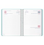 34244-AGENDA 2026 GLOSS ESPIRAL DIA PAGINA 12,5 X 18 CM. VERDE DOHE 12573 - 26