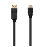 34280-Nanocable Cable Conversor DISPLAYPORT a HDMI, DP/M - HDMI/M, Negro, 0.5 m
