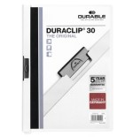 3432-DOSSIER CON CLIP 30 H A4 BLANCO DURABLE 2200-02
