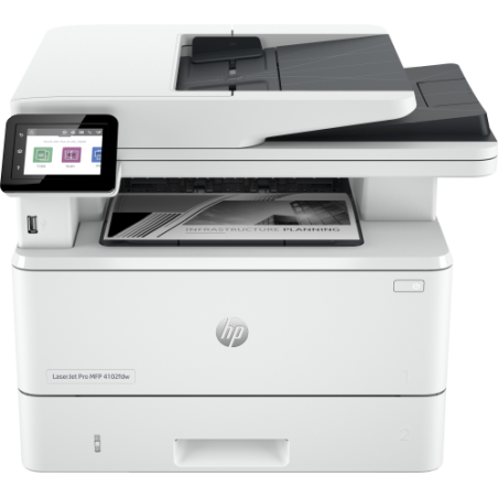 34329-HP LaserJet Pro 4102fdw Inalambrico Multifunction Blanco y negro Impresora, Fotocopiadora, escaner Duplex