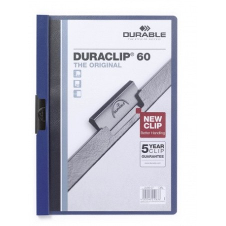 3440-DOSSIER CON CLIP 60 H A4 AZUL OSCURO DURABLE 2209-07