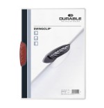 3445-DOSSIER CON CLIP SWINGCLIP 30 H A4 ROJO DURABLE 2260-03