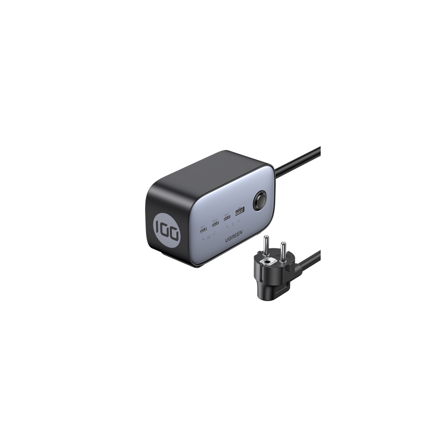 34556-Ugreen DigiNest Pro 1 salidas AC Tipo C 1,8 m 4 3680 W Negro
