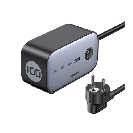 34556-Ugreen DigiNest Pro 1 salidas AC Tipo C 1,8 m 4 3680 W Negro