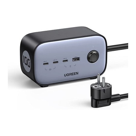 34557-Ugreen DigiNest Pro 1 salidas AC Tipo C 1,8 m 4 3680 W Negro