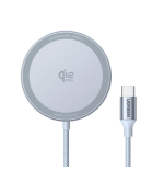 34564-Ugreen MagFlow Smartphone Gris USB Cargador inalambrico Auto