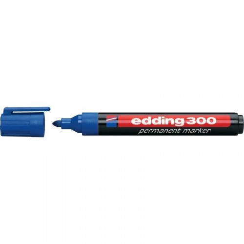 3474-MARCADOR PERMANENTE PUNTA REDONDA 1.5-3MM 300 AZUL EDDING 300-03