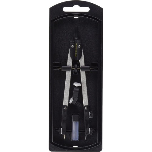 3476-Faber-Castell 32722-8 compas Negro, Metalico 1 pieza(s)
