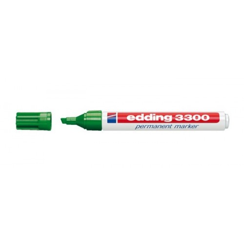 3480-MARCADOR PERMANENTE PUNTA BISELADA 1-5MM 3300 VERDE EDDING 3300-04