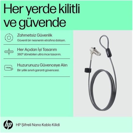 34835-HP Bloqueo de cable con combinacion Nano