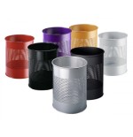 3488-PAPELERA METALICA DE 15L PERFORADA COLOR NEGRO DURABLE 3310-01