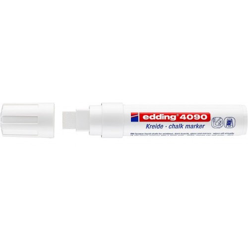 3492-MARCADOR TIZA LIQUIDA GRUESO 4090 BLANCO EDDING 4090-049