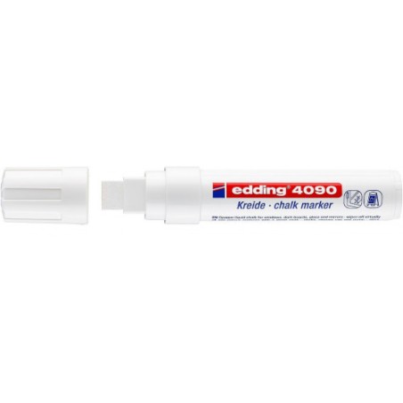 3492-MARCADOR TIZA LIQUIDA GRUESO 4090 BLANCO EDDING 4090-049