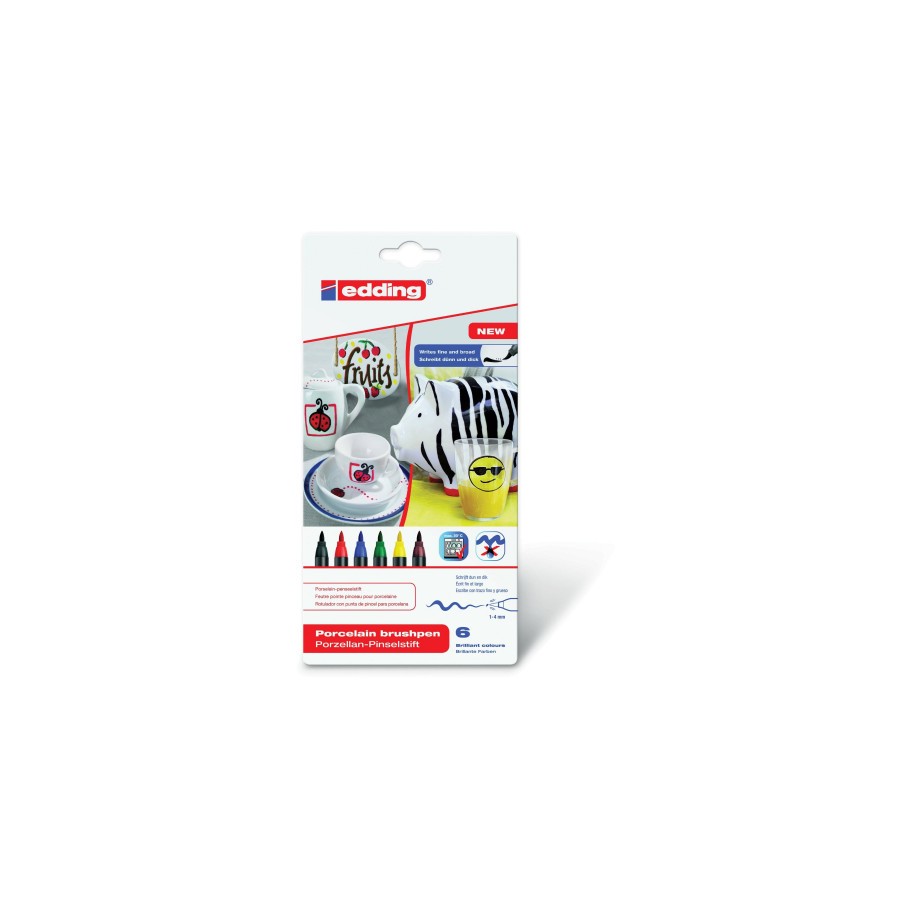 3495-ESTUCHE ROTULADOR PARA CERAMICA COLORES BASICOS EDDING 4200-6-S-000