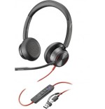 35022-HP Poly Auriculares estereo Poly Blackwire 8225 con certificacion Microsoft Teams USB-C + Adaptador USB-C/A