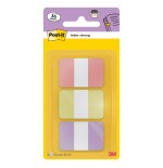 35069-BLISTER DISPENSADOR 36 MARCADORES INDEX STRONG 25,4X38,1 MM 3 COLORES PASTEL ROSA/AMARILLO/MORADO 686-3SUN POST-IT