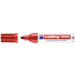 3508-MARCADOR PERMANENTE PUNTA REDONDA 3-4MM 550 ROJO EDDING 550-02