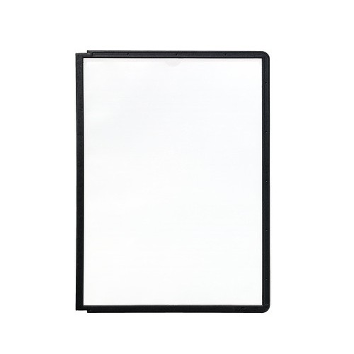 3510-FUNDA POLIPROPILENO CON MARCO COLOR MECANISMO PIVOTE A4 NEGRO DURABLE 5606-01