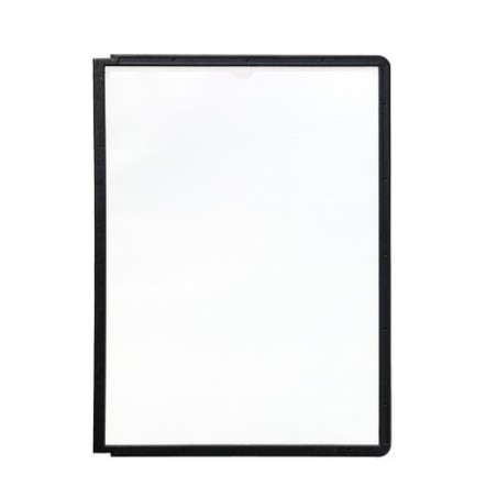 3510-FUNDA POLIPROPILENO CON MARCO COLOR MECANISMO PIVOTE A4 NEGRO DURABLE 5606-01