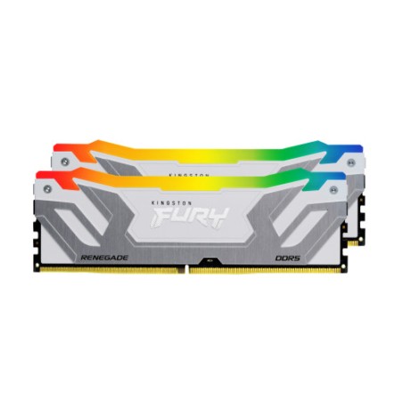 35112-MEMORIA KINGSTON 48GB 8400MT/S DDR5 CL40 CUDIMM (KIT OF 2) FURY RENEGADE RGB WHITE XMP - KF584CU40RWAK2-48