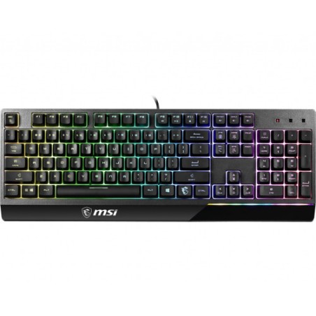 35124-MSI Vigor GK30 teclado USB QWERTY Espanol Negro